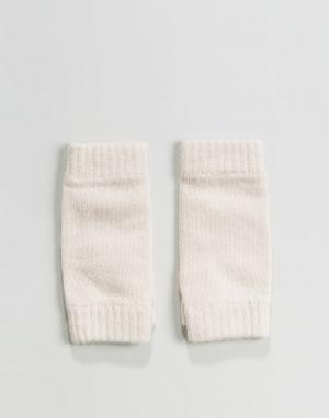 Перчатки без пальцев из 100% кашемира of Elgin Johnstons. Цвет: розовый