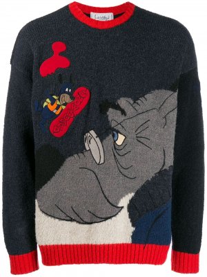 Вязаный свитер JC de Castelbajac Pre-Owned. Цвет: синий
