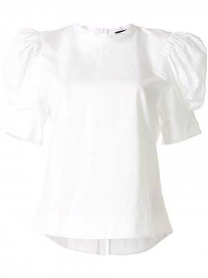 Блузка с объемными рукавами Bassike. Цвет: белый