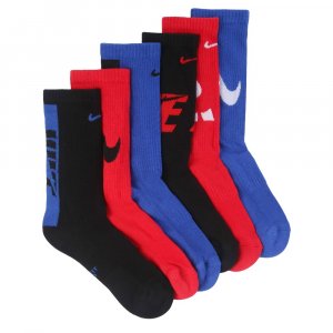 Набор из 6 детских носков среднего размера с мягкой подкладкой на каждый день , цвет ur/dlk/gr Nike