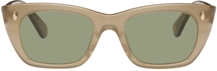 Серо-коричневые солнцезащитные очки Webster Garrett Leight