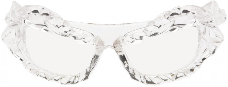 Прозрачные витые солнцезащитные очки Ottolinger