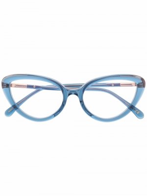 Transparent cat-eye frame glasses Pomellato Eyewear. Цвет: синий