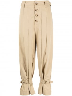 Укороченные зауженные брюки Scout Rejina Pyo. Цвет: коричневый