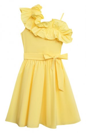 Платье MSGM kids. Цвет: жёлтый