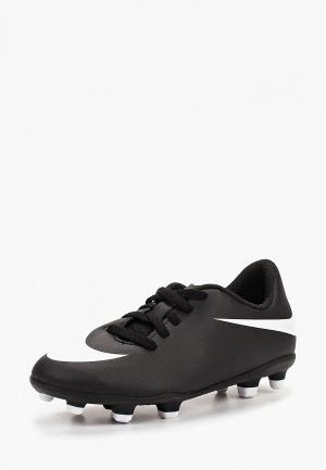 Бутсы Nike KIDS JR. BRAVATA II (FG) FIRM-GROUND FOOTBALL BOOT. Цвет: черный