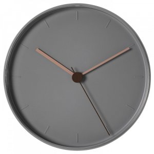 Часы настенные ИКЕА БОНДТОЛВАН серо-розовые 25 см IKEA