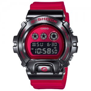 Наручные часы G-Shock GM-6900B-4, красный, серый CASIO. Цвет: красный
