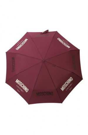 Складной зонт Moschino. Цвет: бордовый