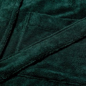Махровый банный халат с капюшоном , изумрудный Tekla Fabrics