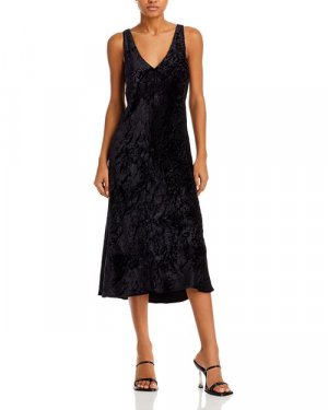 Роскошное фактурное платье-комбинация , цвет Black Vince
