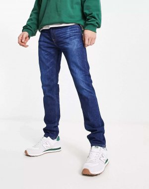 Узкие зауженные джинсы темного винтажного цвета Luke Lee