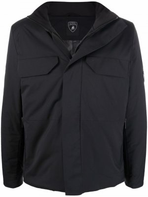 Куртка на молнии с высоким воротником Automobili Lamborghini. Цвет: черный