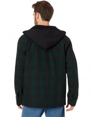 Куртка Bear Cozy Hooded Jacket, цвет Black/Green Check Oakley