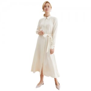 Платье женское CONCEPT CLUB кремовое, размер M. Цвет: белый/серебристый/бежевый