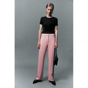 Широкие брюки HM розовые H&M