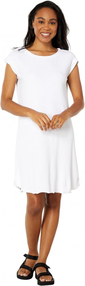Платье из махровой ткани с короткими рукавами и вырезом-лодочкой Mod-o-doc