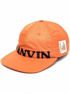 Бейсболка с логотипом LANVIN. Цвет: оранжевый