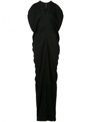 Драпированное платье-макси Zero + Maria Cornejo. Цвет: чёрный