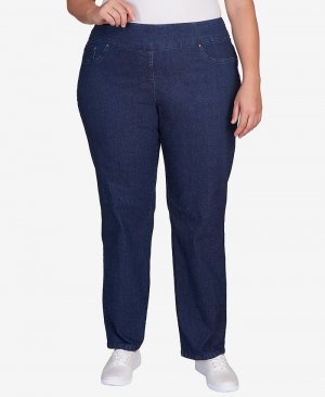 Джинсовые брюки больших размеров без застежки , цвет Indigo Ruby Rd.