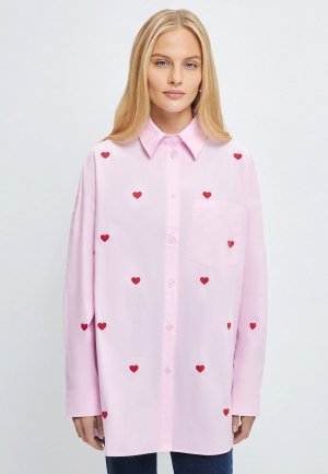 Рубашка Zarina. Цвет: розовый