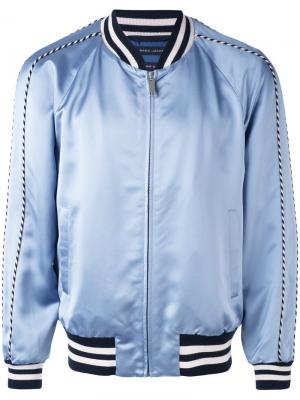 Куртка-бомбер с контрастной отделкой Marc Jacobs. Цвет: синий