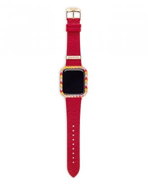 Apple Watch Подарочный набор с зигзагообразным чехлом и ремешком, 41 мм , красный Missoni