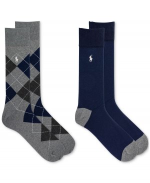 Мужские свободные носки Argyle, 2 пары Polo Ralph Lauren