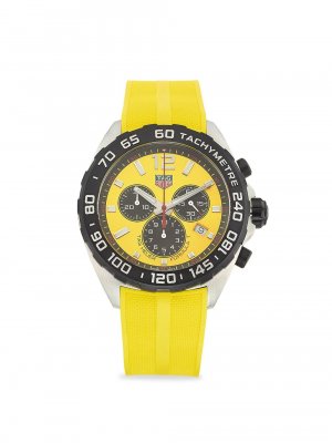 Часы Formula 1 с ремешком из нержавеющей стали и каучука TAG Heuer, желтый Heuer