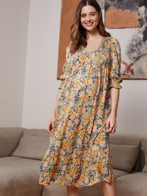 Платье для беременных Meredith с цветочным принтом, разноцветный Isabella Oliver