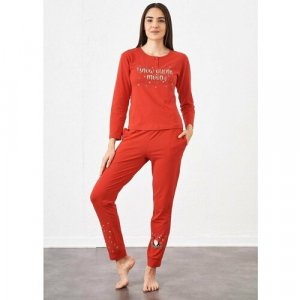 Пижама , размер 44/46, красный Relax Mode. Цвет: красный