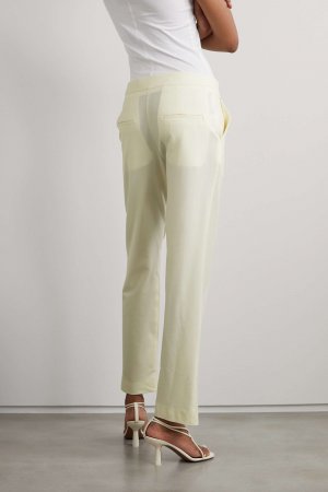 ESSE STUDIOS + NET SUSTAIN Зауженные брюки Classico из смесовой шерсти, кремовый