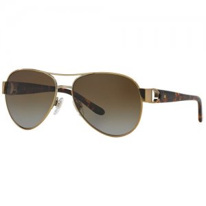 Солнцезащитные очки , коричневый, золотой Ralph Lauren. Цвет: коричневый