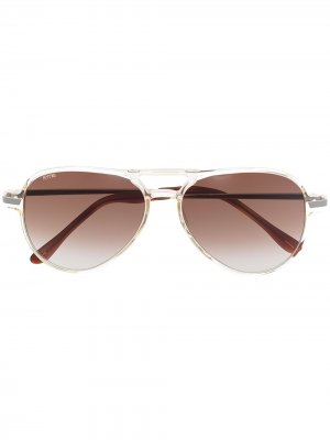 Солнцезащитные очки-авиаторы Louise 3 KYme. Цвет: коричневый