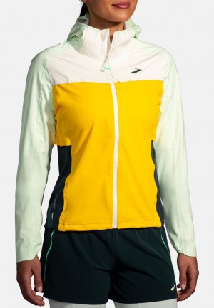 Дождевик/водоотталкивающая куртка HIGH POINT WATERPROOF , цвет lemon ecru glacier green Brooks
