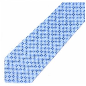 Яркий печатный мужской галстук Celine 72865. Цвет: голубой