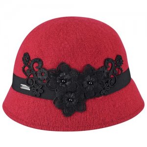Шляпа , шерсть, утепленная, размер UNI, красный Betmar. Цвет: красный