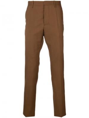 Классические брюки Marni. Цвет: коричневый