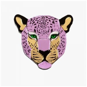 Брошь Леопард / Leopard, brooch, Pink ORGALICA. Цвет: розовый