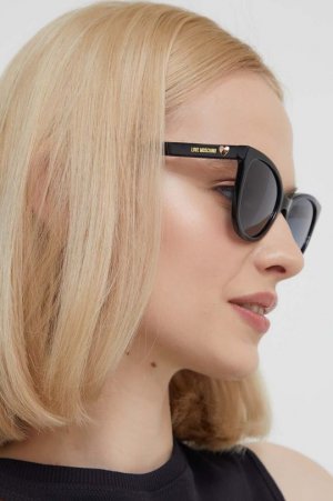 Солнечные очки Love Moschino, черный MOSCHINO