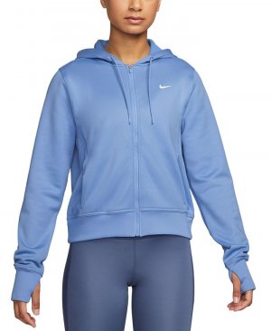 Женская толстовка с молнией во всю длину rma-FIT One , синий Nike