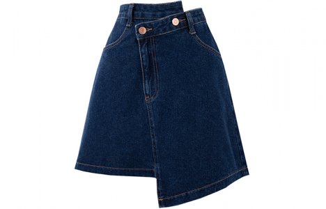 SOON FLOWER Женская джинсовая юбка, темно-синий