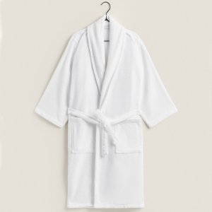 Банный халат Extra Soft With Shawl Collar, белый Zara Home