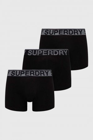 Комплект из трех боксеров, черный Superdry