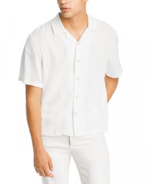 Рубашка свободного кроя на пуговицах и хлопковой марле Avery , цвет White rag & bone
