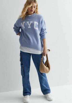 Вязаный свитер NYC , цвет blue New Look