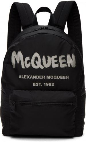 Черный рюкзак Graffiti Metropolitan Alexander McQueen