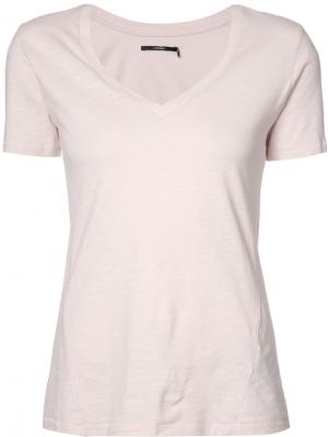 Базовая футболка J Brand. Цвет: розовый и фиолетовый
