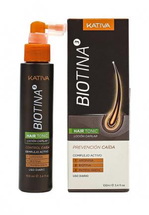 Тоник для волос Kativa BIOTINA против выпадения с биотином, 100 мл