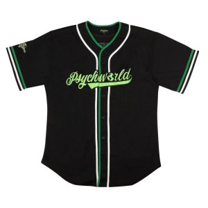 Рубашка Baseball 'Black/Green', черный Psychworld